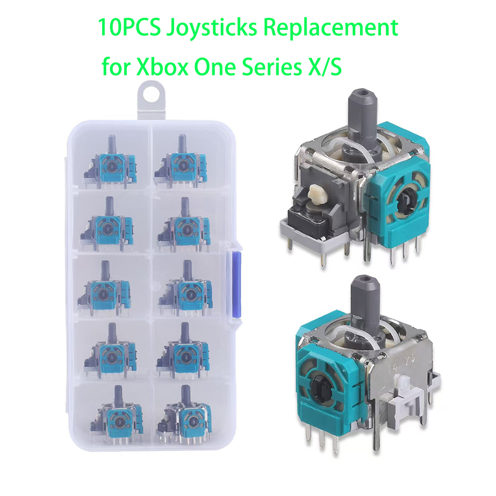 Gaming Console Xbox - 10 pçs substituição 3d analógico joystick