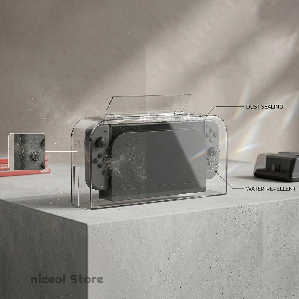 Gaming Console Room - Capa Protetora Transparente Impermeável para Console