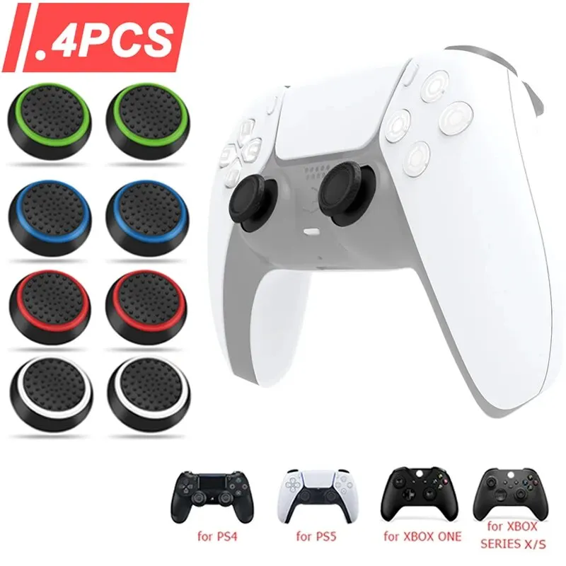 Sony Console Ps5 Pro - 4PCS Capas de Silicone para Thumbsticks