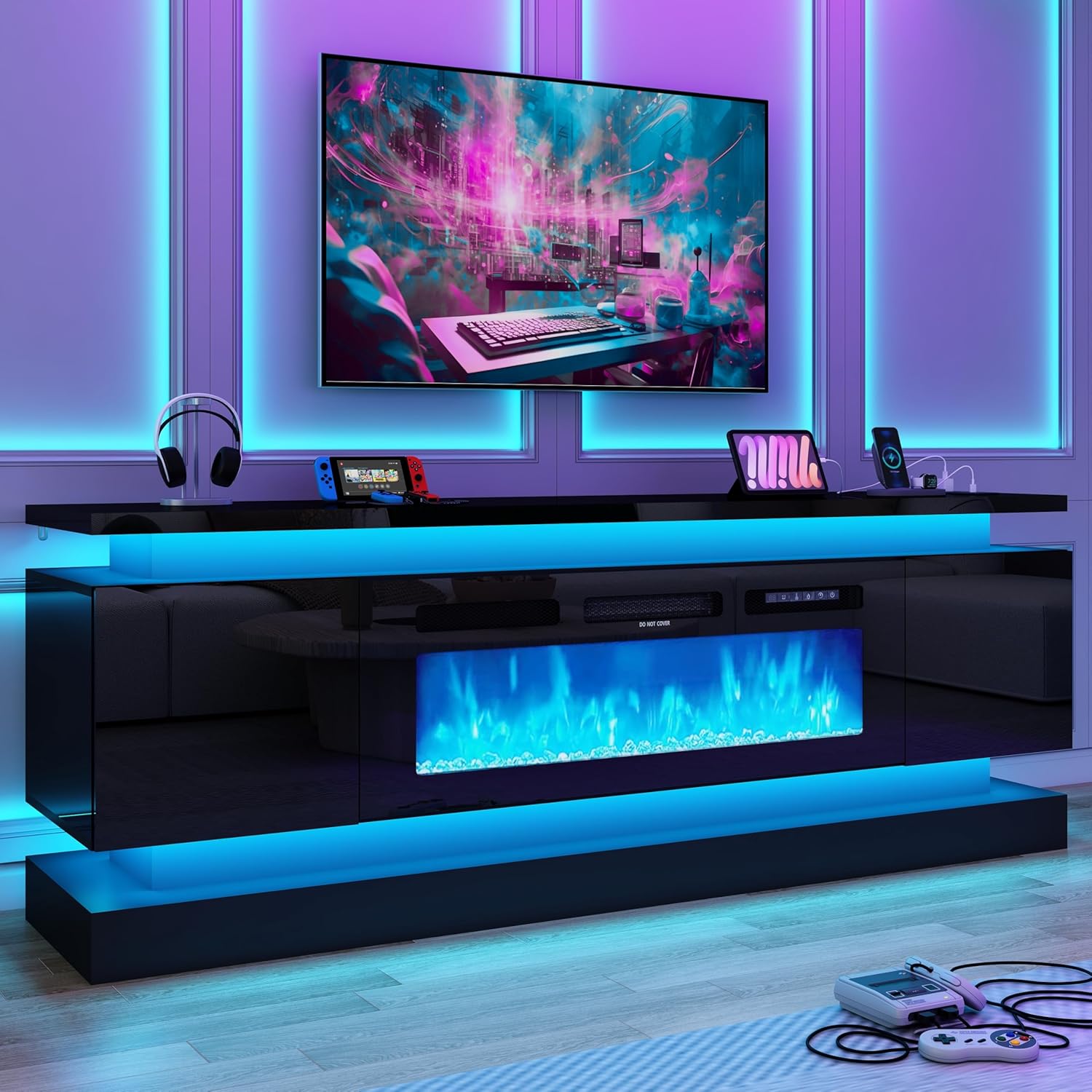 Gaming Console Room - Suportes para TV LED de 71