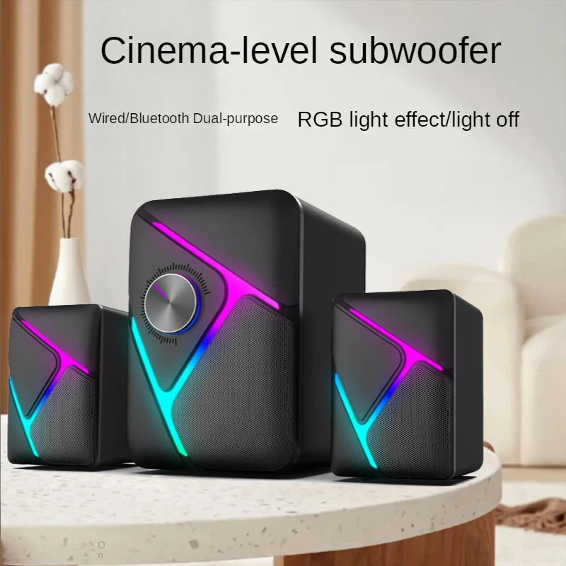 Gaming Console Com - Computador Áudio 2.1 Subwoofer Esports Gaming