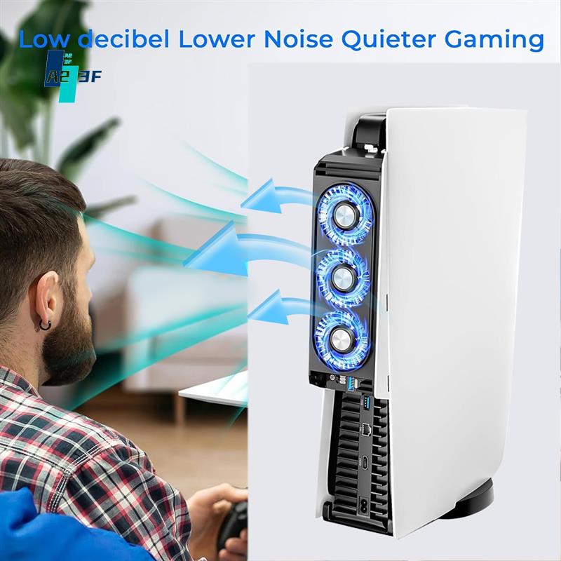 Console Cooling Fan - A23f-para ps5 ventilador de refrigeração silencioso
