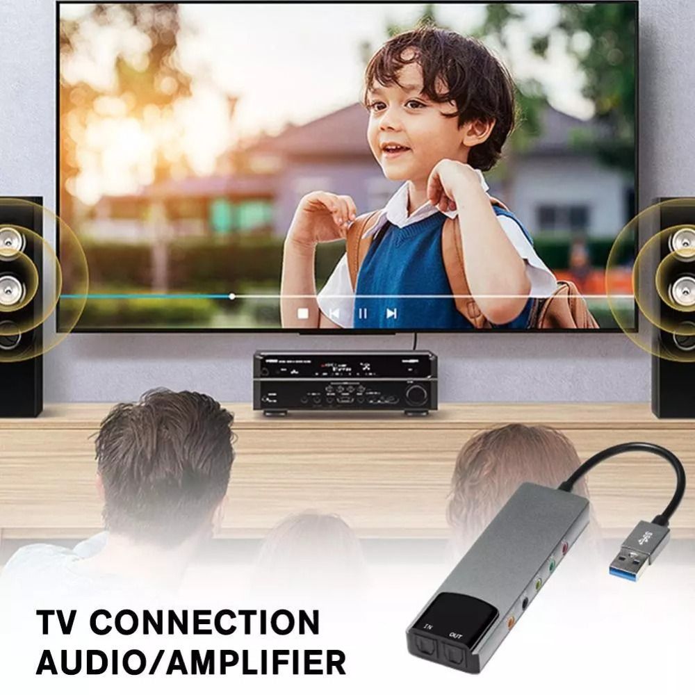 Nova Placa de Som USB 7.1 5.1  - Gaming Console Pc avaliação e preço