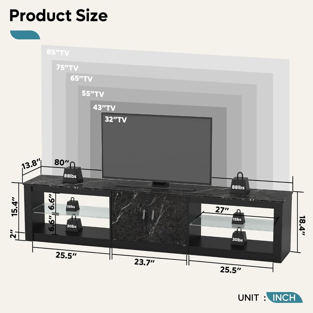 Suporte para TV de 80 Polegada - Gaming Console Room avaliação e preço