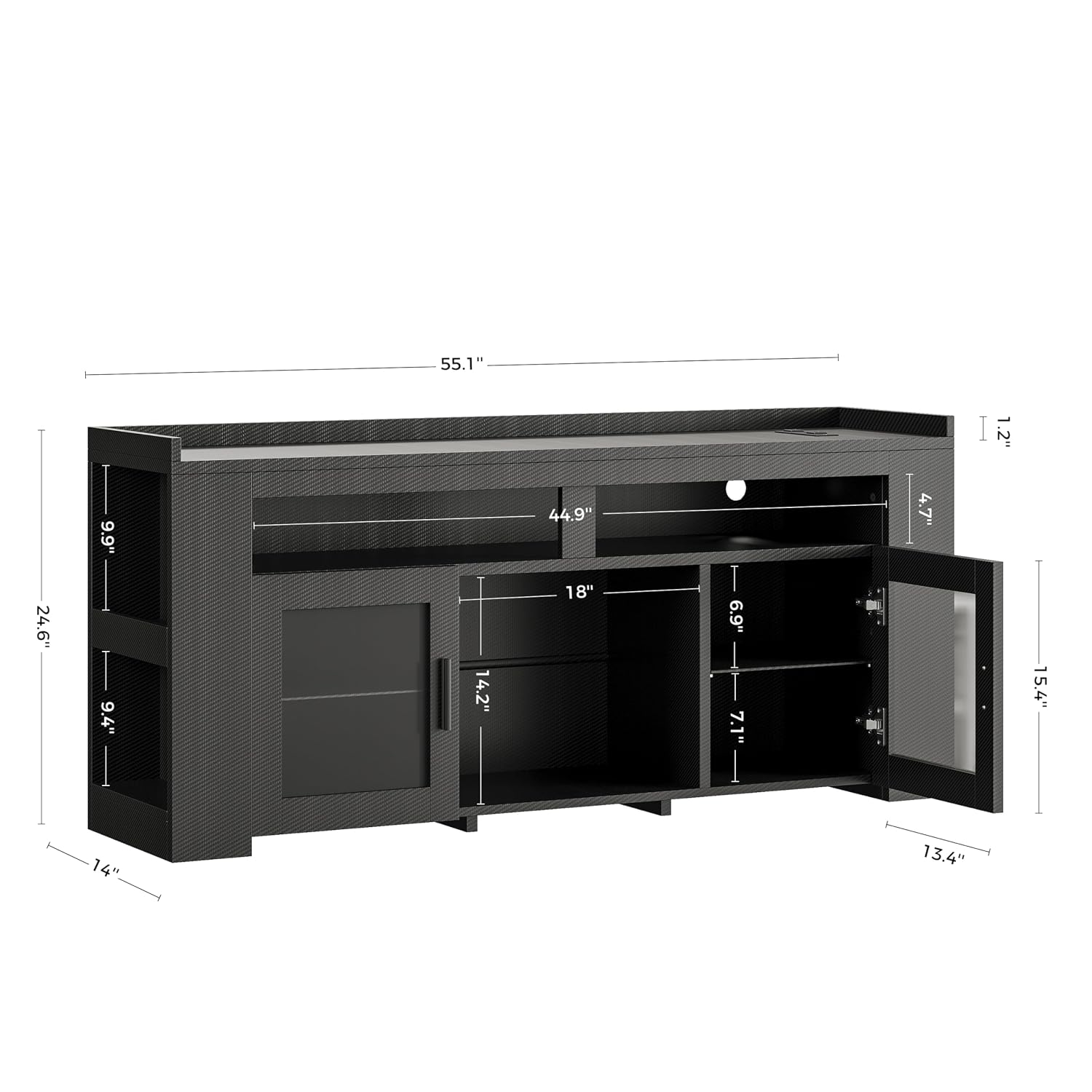 Suporte para TV com Estação de - Gaming Console Room avaliação e preço