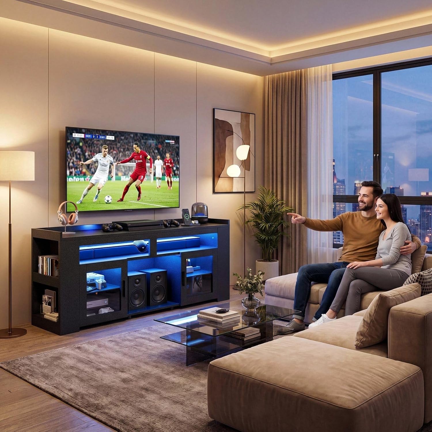 Suporte para TV com Estação de - Gaming Console Room avaliação e preço