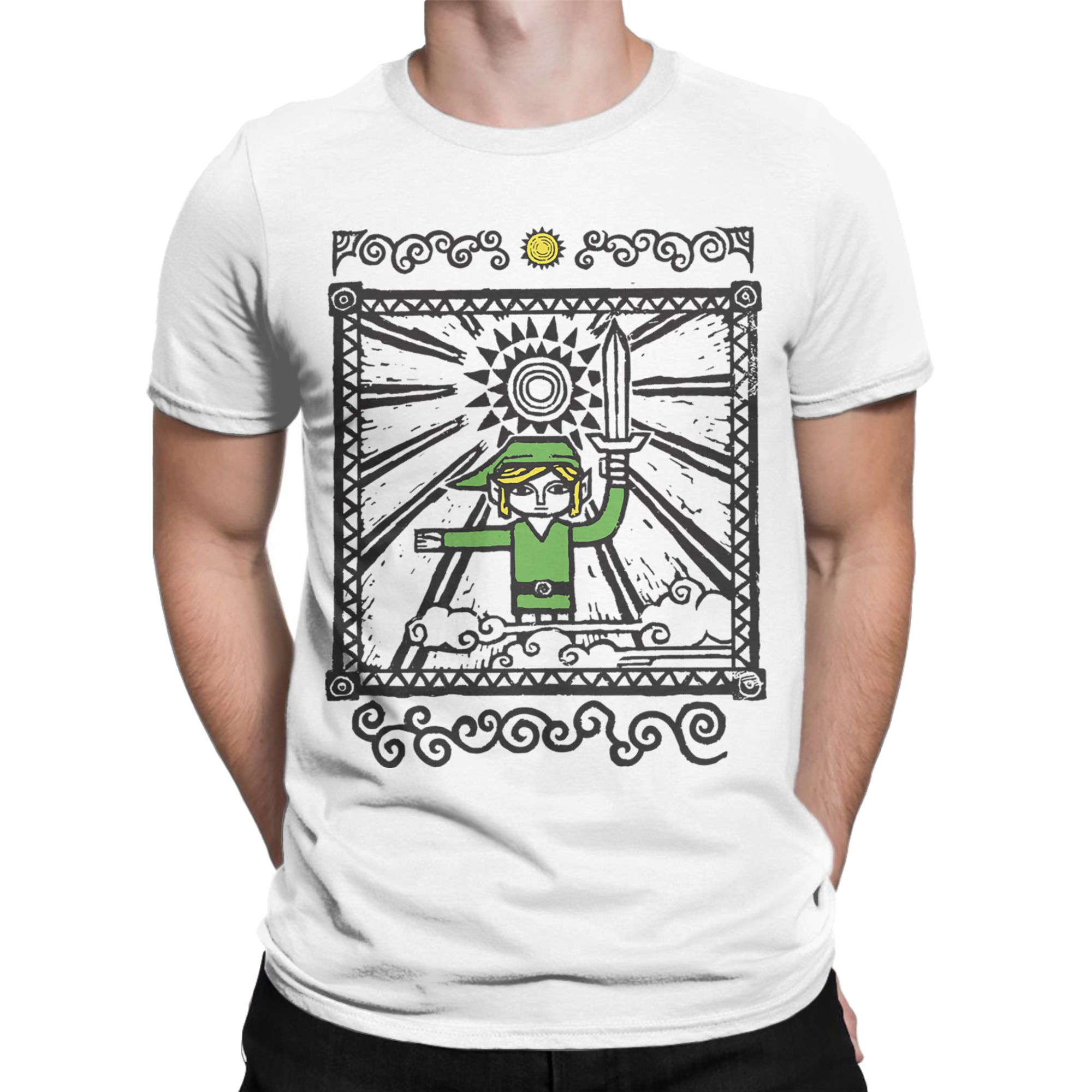 Camiseta masculina Zelda vinta - Gaming Console Zelda avaliação e preço