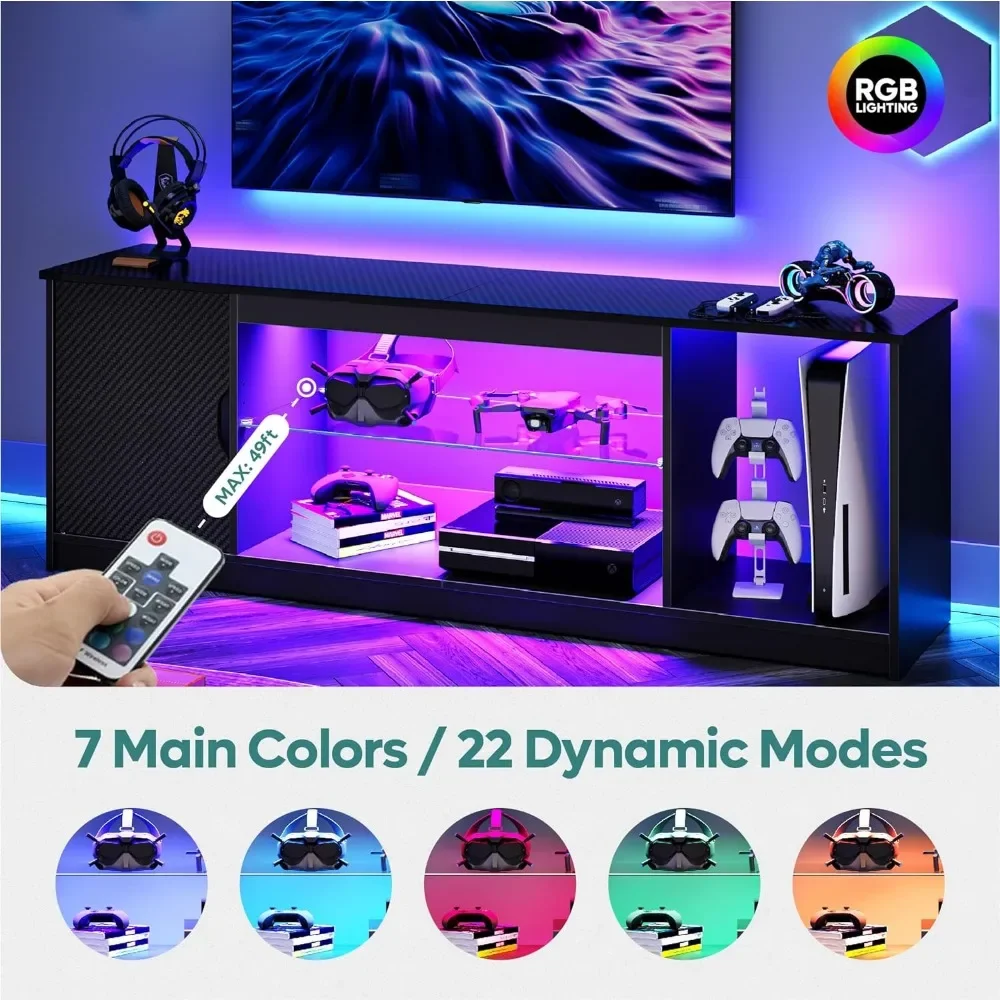 Centro de entretenimento LED B - Gaming Console Room avaliação e preço