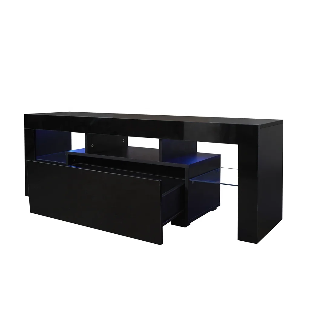 # Suporte de TV preto com luze - Gaming Console Room avaliação e preço
