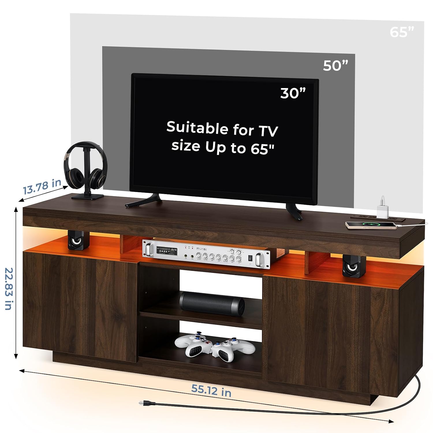 Suporte para TV LED com Tomada - Gaming Console Room avaliação e preço