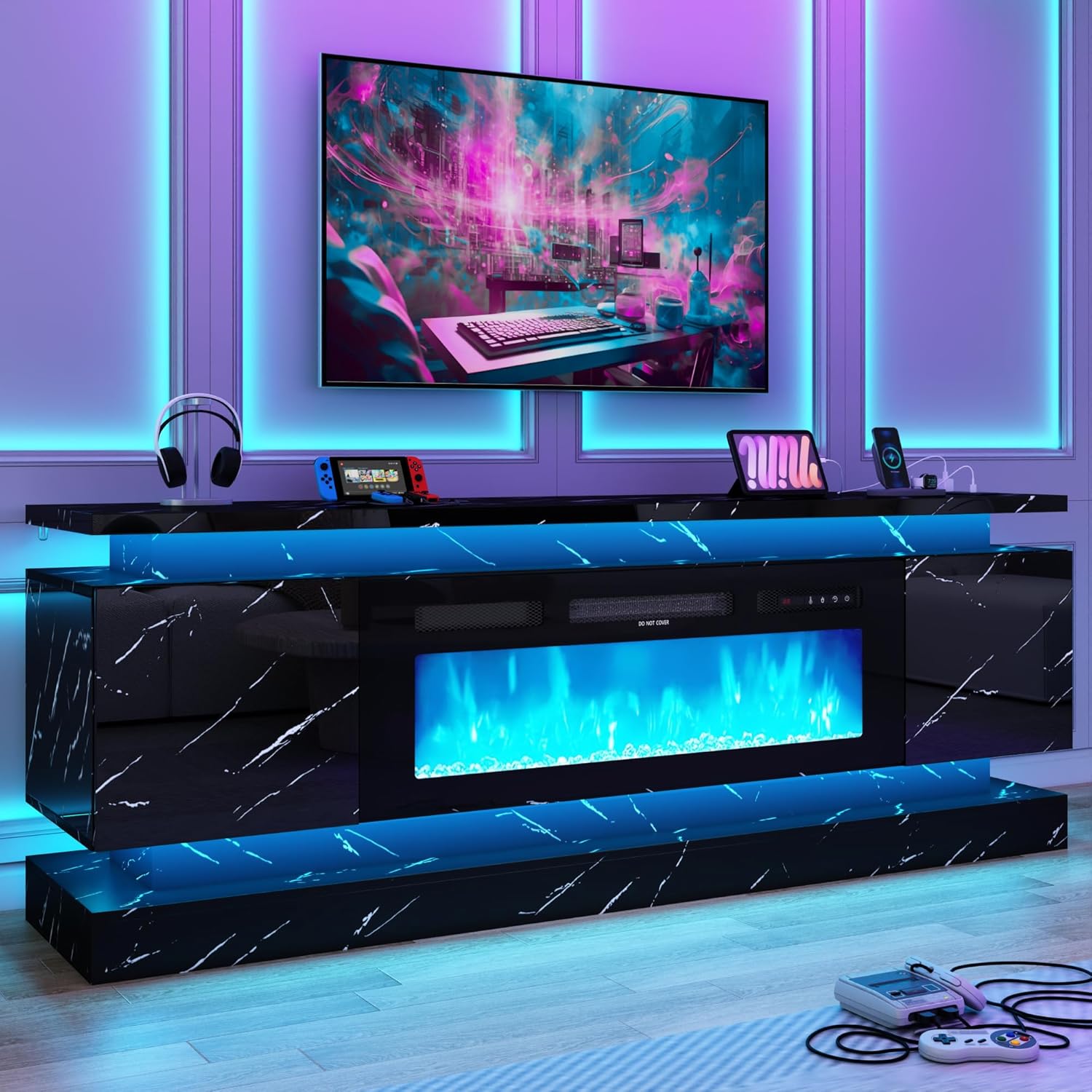 Suportes para TV LED de 71 pol - Gaming Console Room avaliação e preço