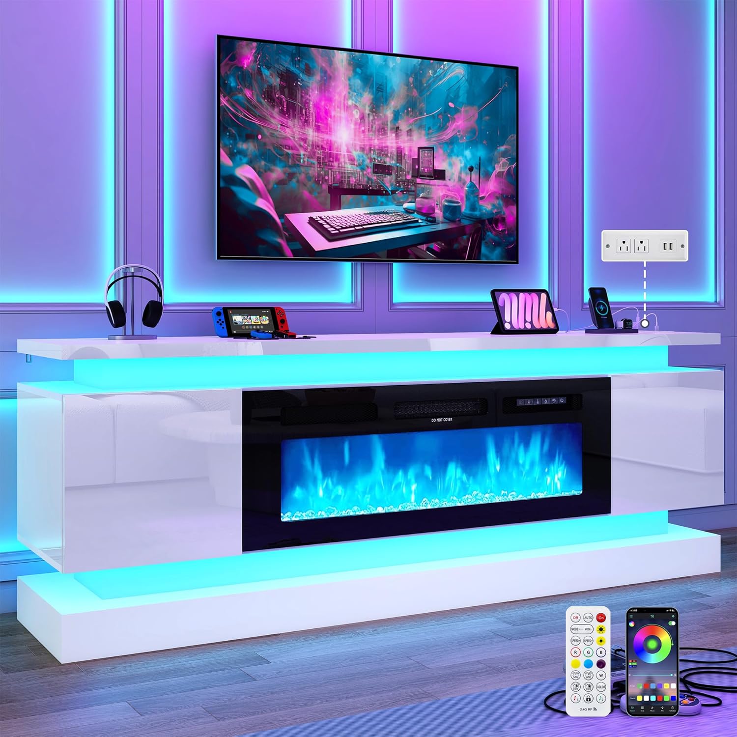 Suportes para TV LED de 71 pol - Gaming Console Room avaliação e preço