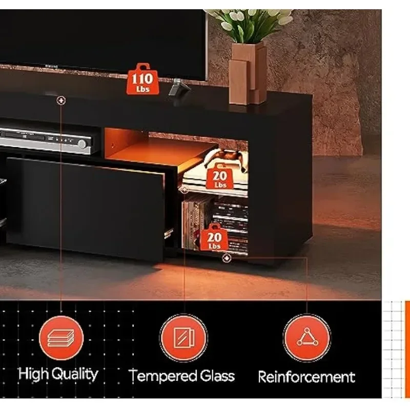 Console de TV de madeira com 2 - Gaming Console Room avaliação e preço