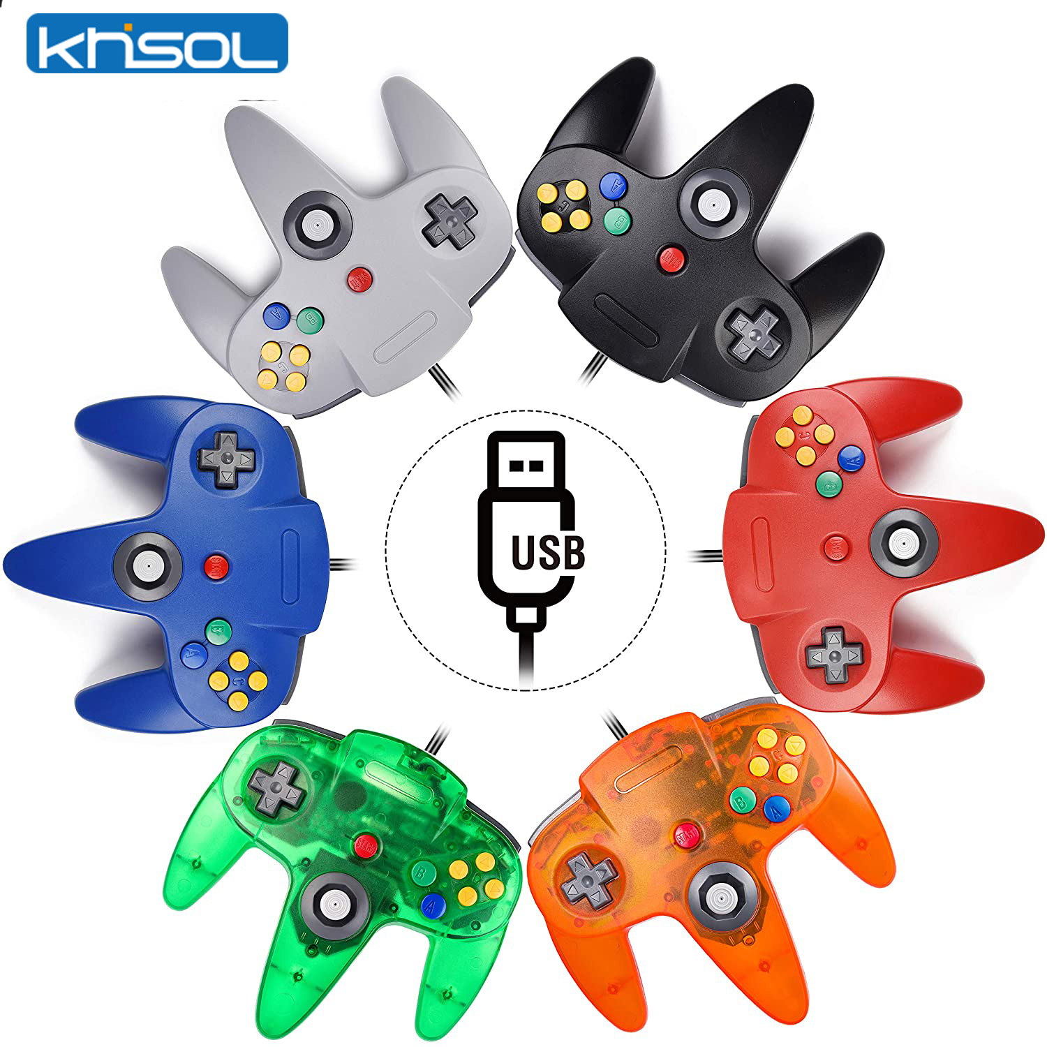 N64 controlador clássico usb c - Gaming Console Com avaliação e preço