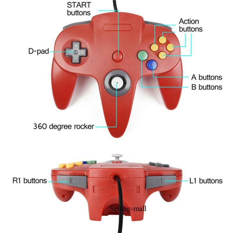 N64 controlador clássico usb c - Gaming Console Com avaliação e preço